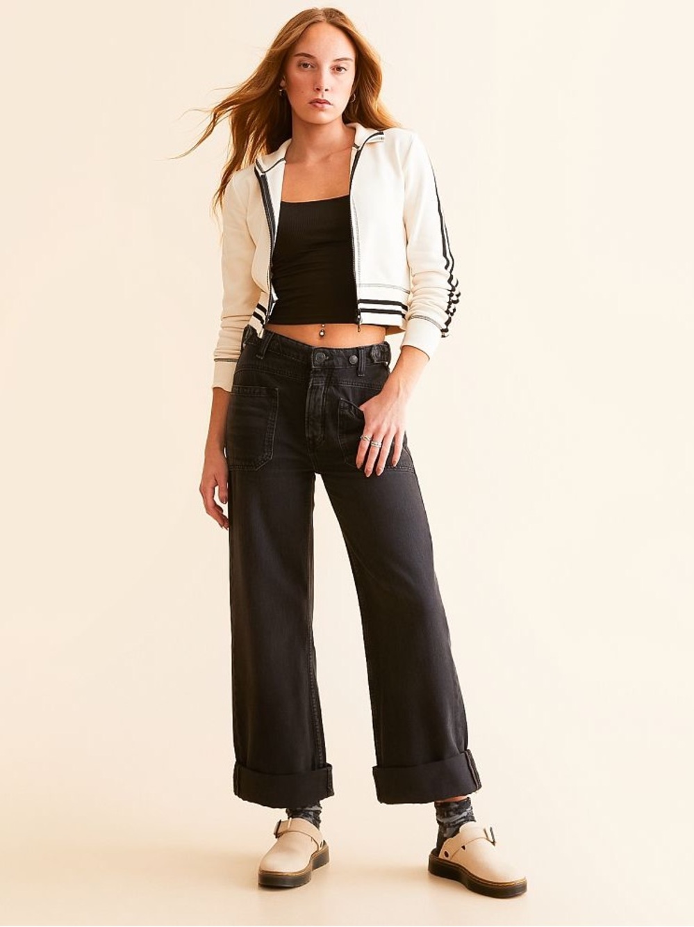 Free People Palmer Cuffed Jean , sz : 31
